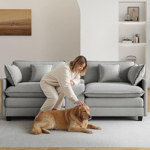 Oversized Modular Sectional Sofa with Storage Console
