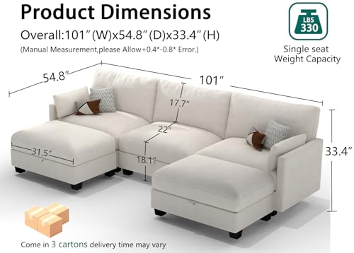 OhaiAura Modular Sectional Sofa