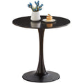 Small Round Tulip Dining Table with Modern Pedestal Base