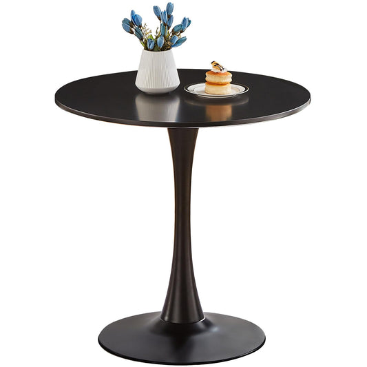 Small Round Tulip Dining Table with Modern Pedestal Base