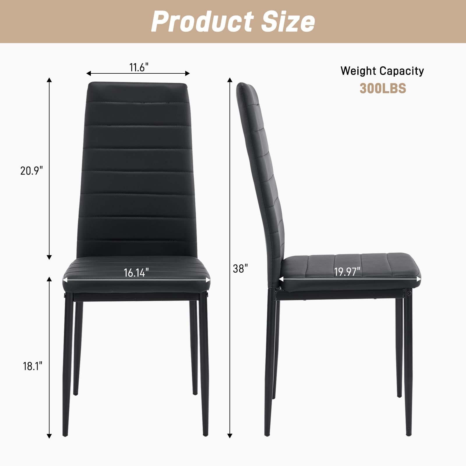 Karl home Dining Chair Set, for Dining Kitchen Living Room