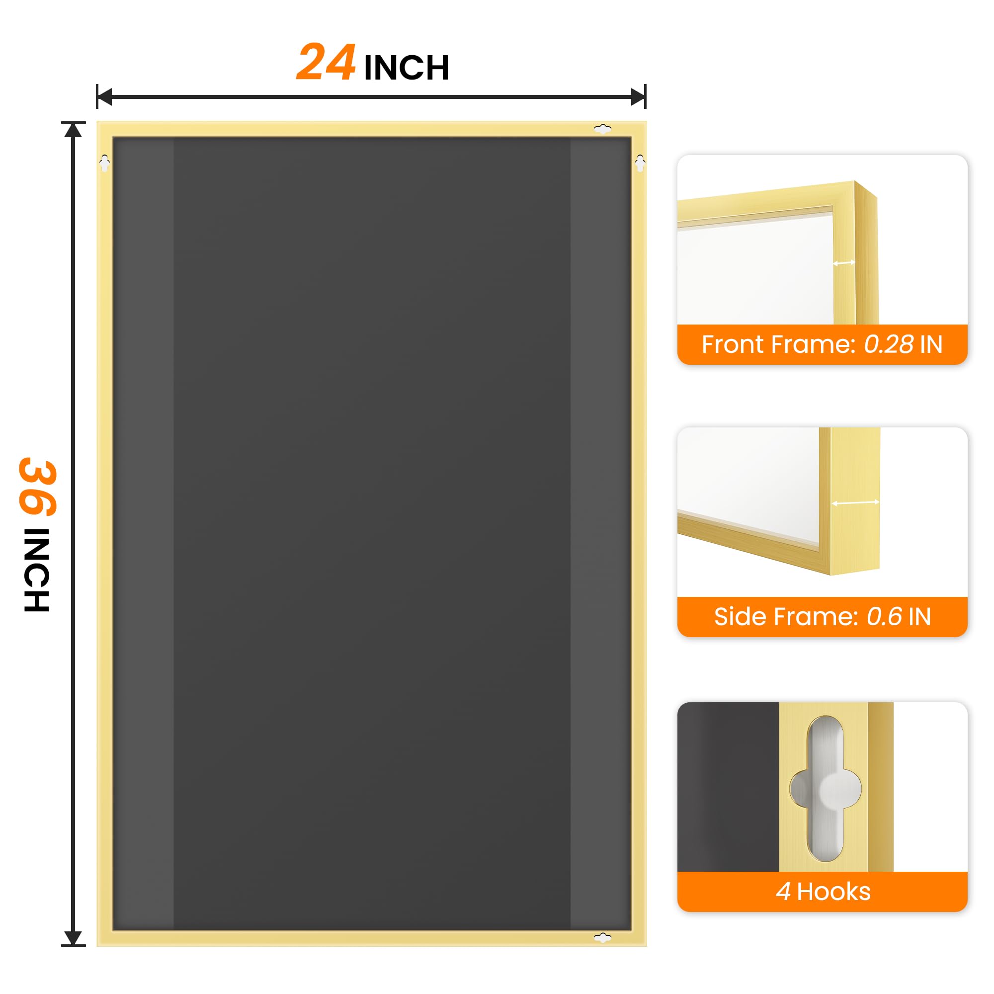 TRAHOME 3-Bathroom Mirror