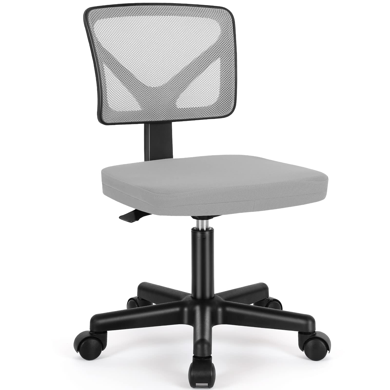 Low Back Mesh Office Chair with Wheels and Lumbar Support