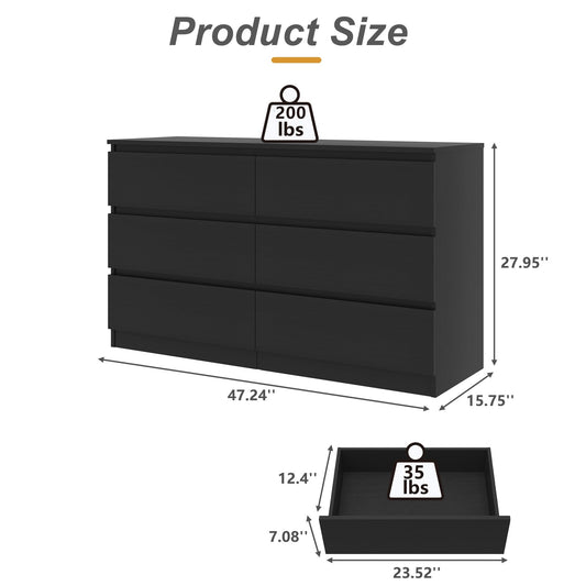 Spaco Drawer Dresser for Bedroom