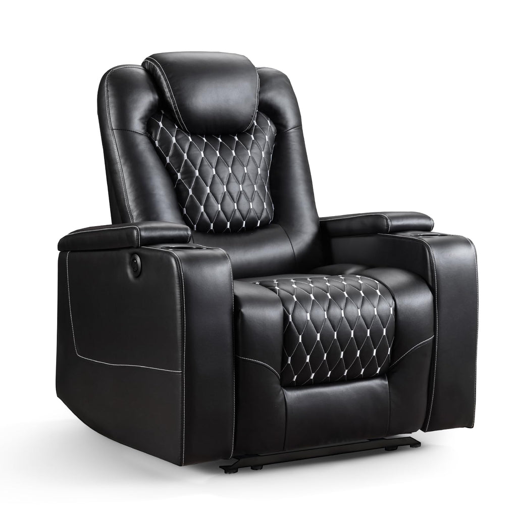 Power Recliner Chair with USB Ports and Cup Holders