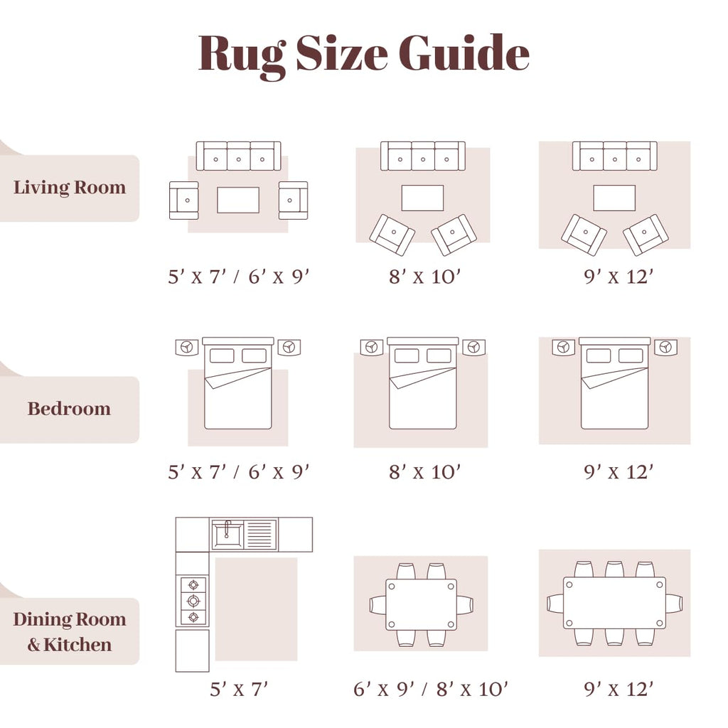 Homemate Washable Area Rug for Home Decor