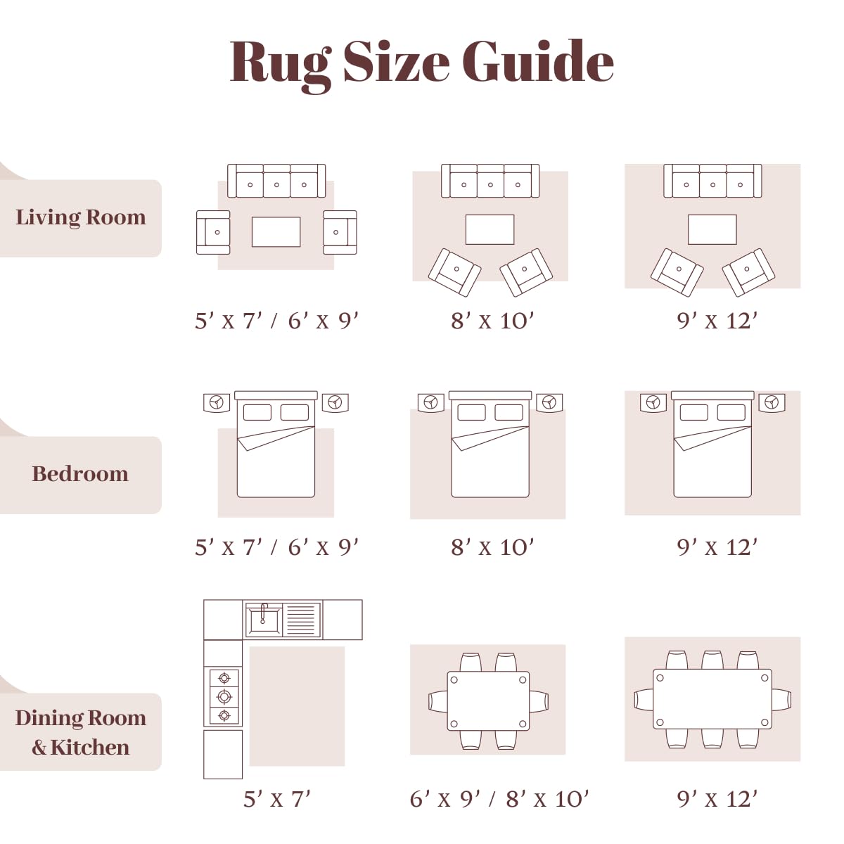 Homemate Washable Area Rug for Home Decor