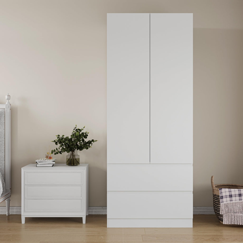 Mekminop Armoire Wardrobe Closet with Drawers and Shelves