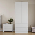 Mekminop Armoire Wardrobe Closet with Drawers and Shelves