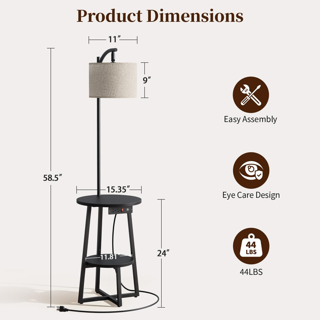 Yoobure Floor Lamp with Table