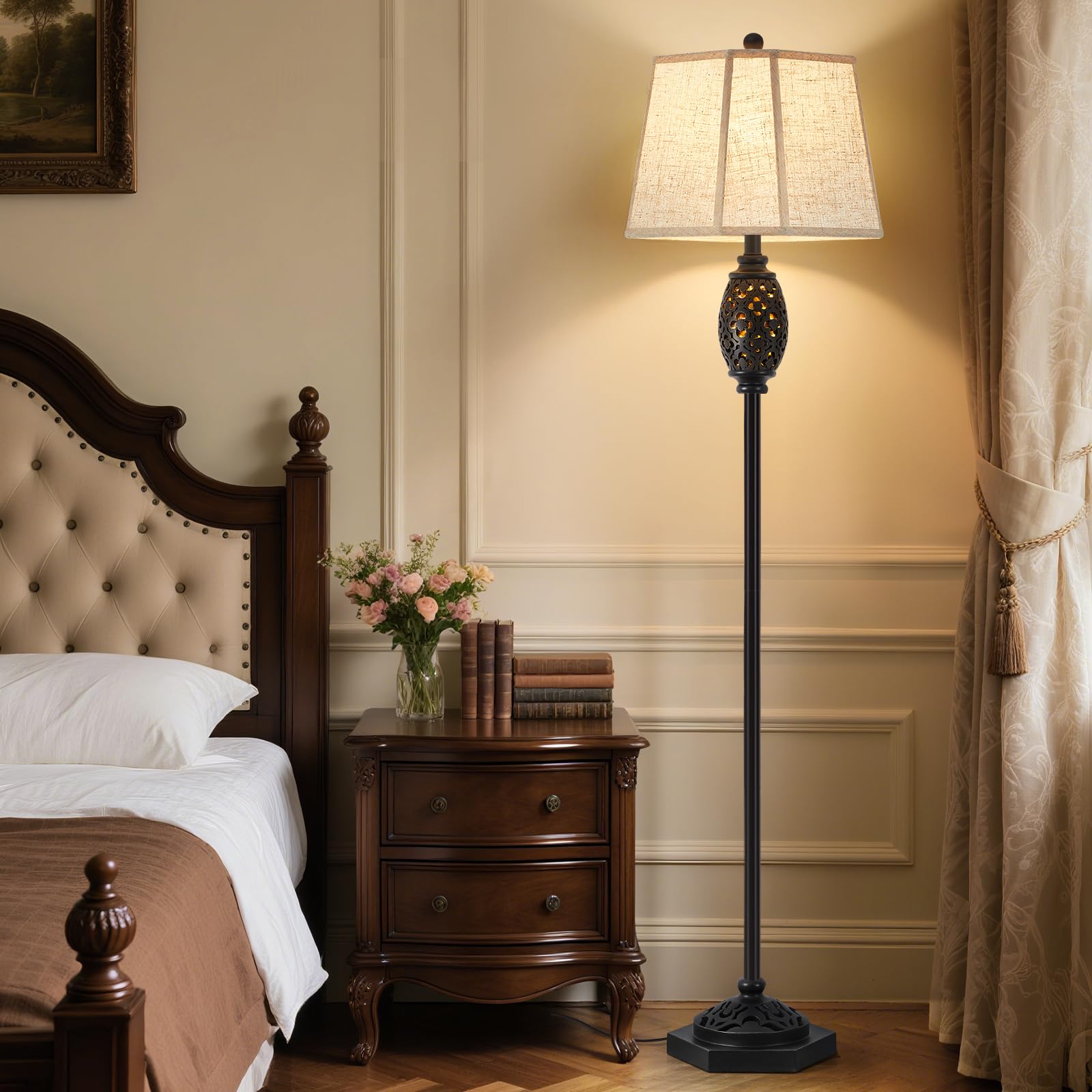Luvkczc Rustic Floor Lamp