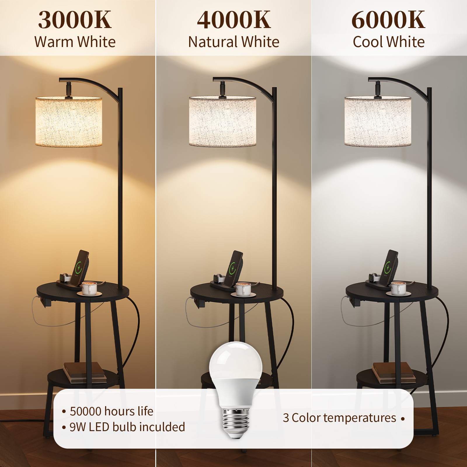 Yoobure Floor Lamp with Table