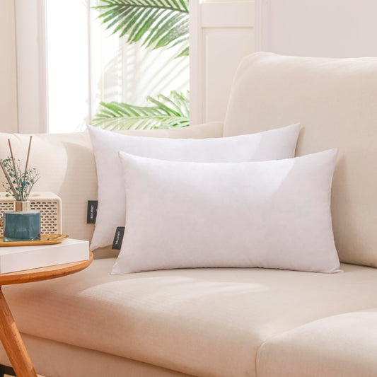 LBOEVDE Gold Feather Pillow Inserts