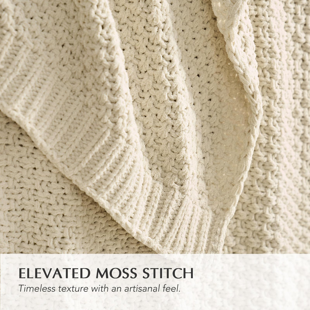 EVERGRACEHOME Chunky Chenille Throw Blankets