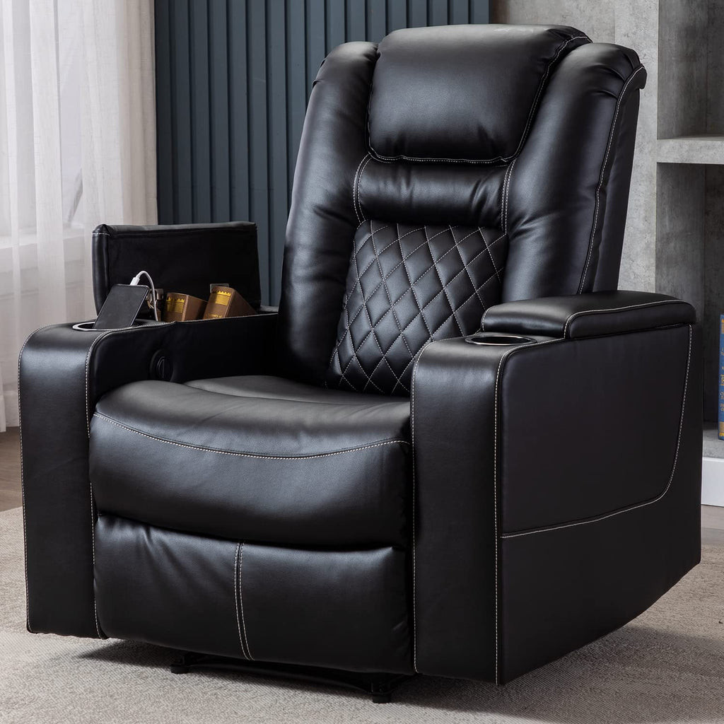 Set of 2 Power Recliner Chairs with USB Ports and Cup Holders