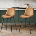VASAGLE Bar Stools, Bar Height Bar Stools with Back, Ergonomic Backrest