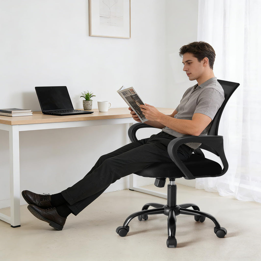 OLIXIS Office Desk Chair - Ergonomic Mid Back