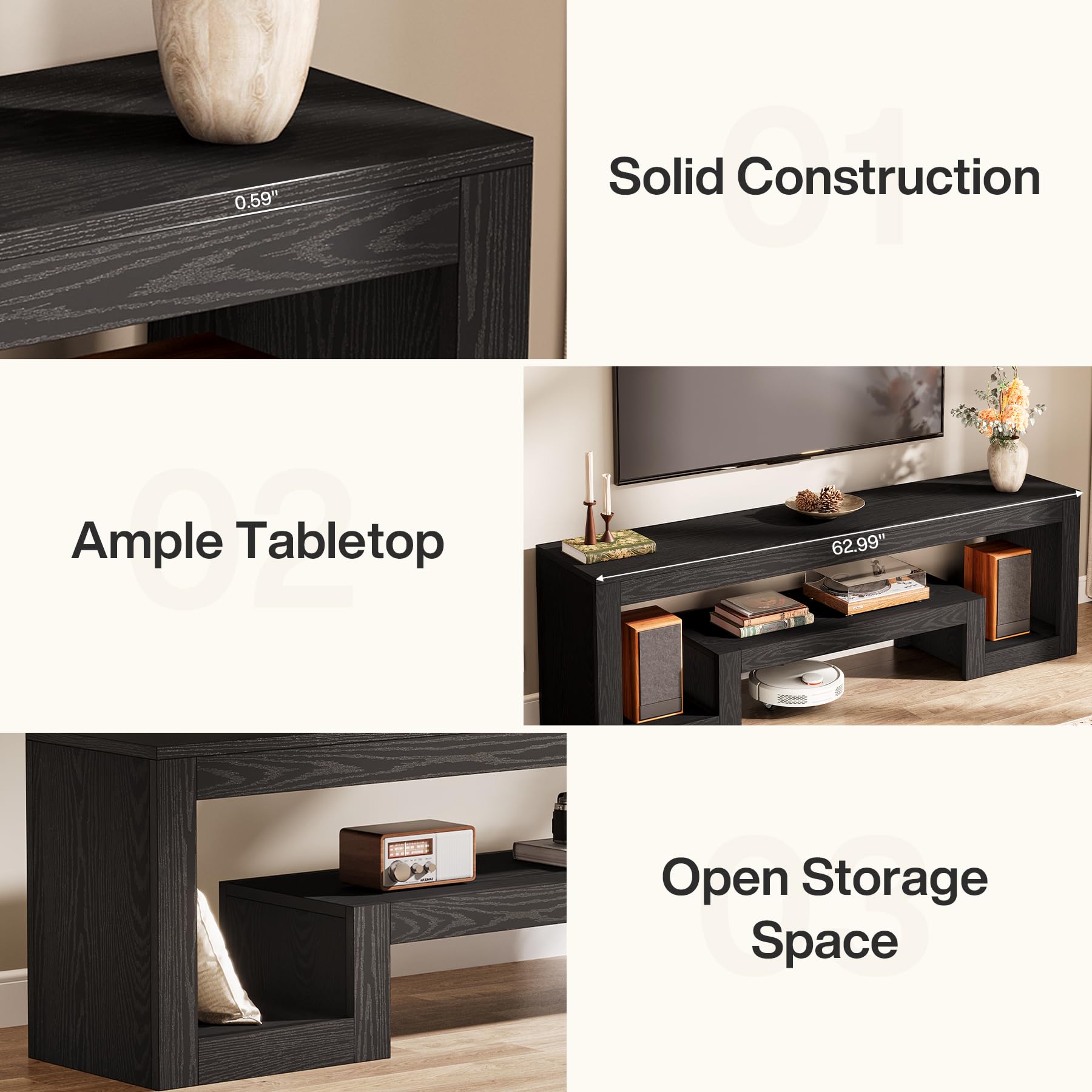 Tribesigns 63-Inch TV Stand