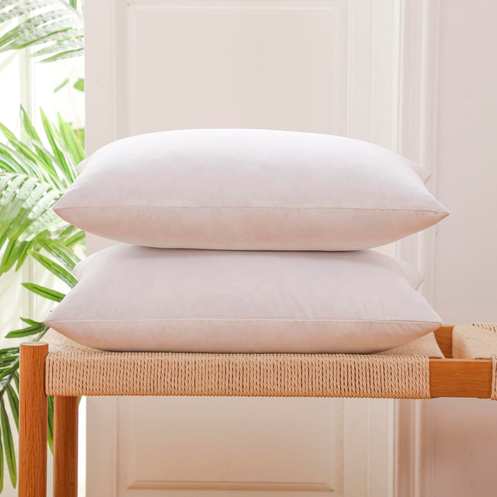 LBOEVDE Gold Feather Pillow Inserts