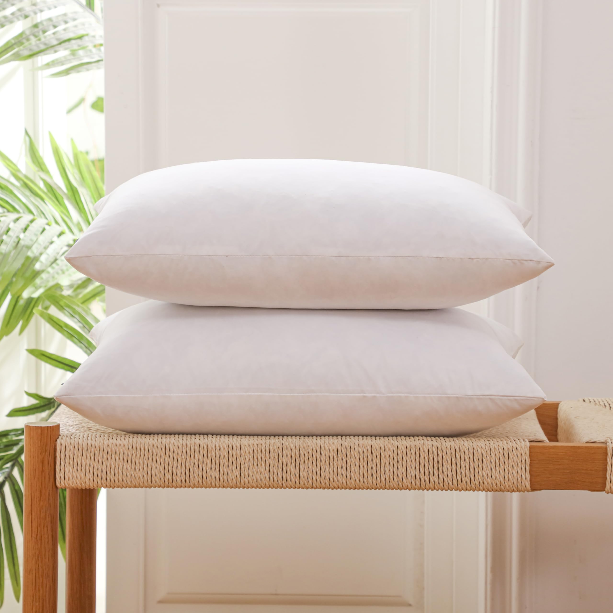 LBOEVDE Gold Feather Pillow Inserts