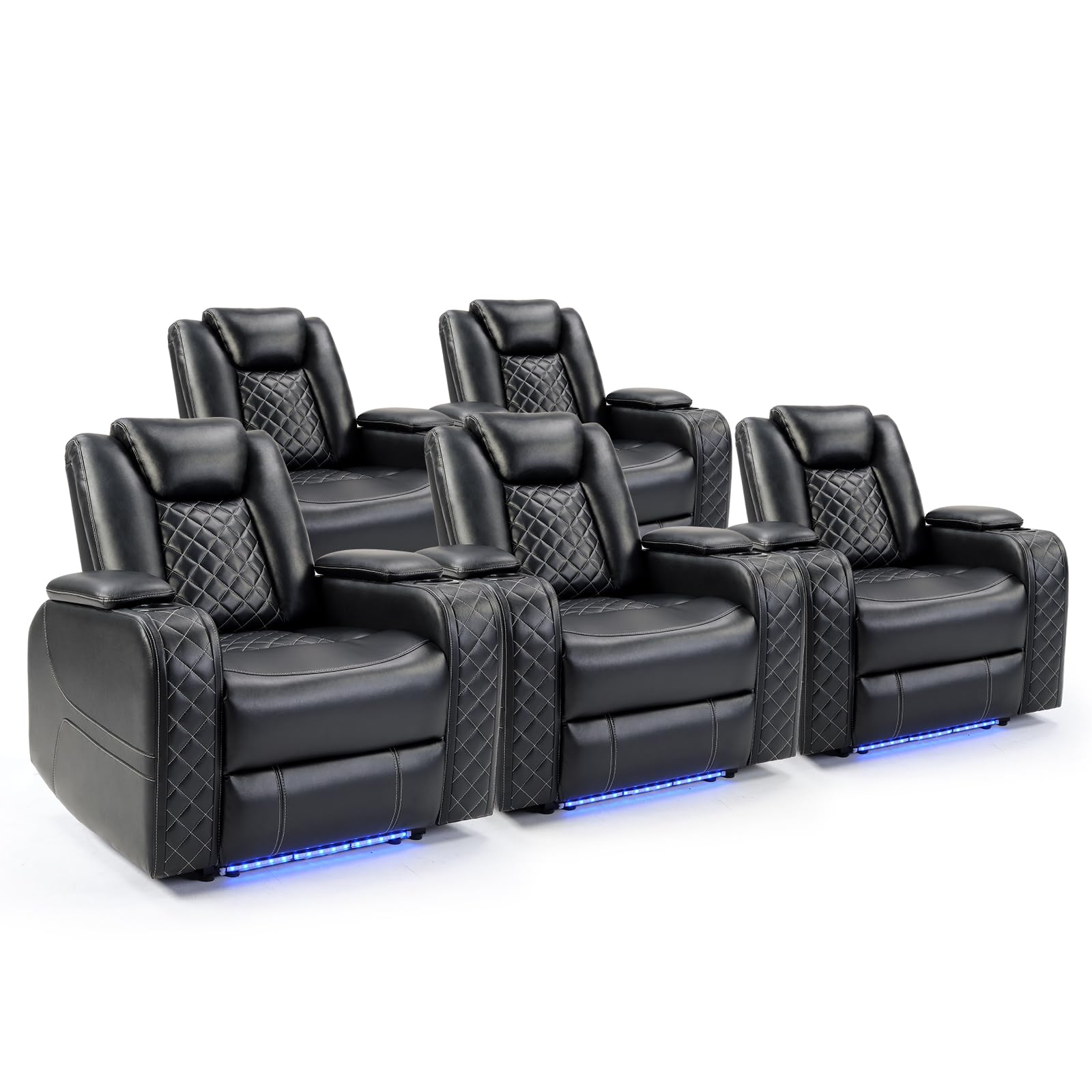 Power Recliner Chair with Adjustable Headrest and USB Ports