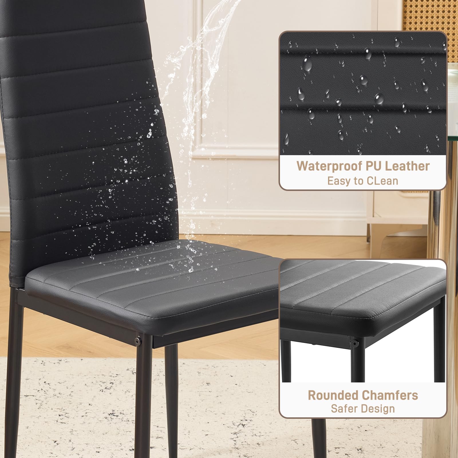 Karl home Dining Chair Set, for Dining Kitchen Living Room