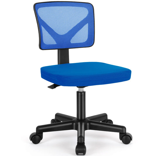 Low Back Mesh Office Chair with Wheels and Lumbar Support