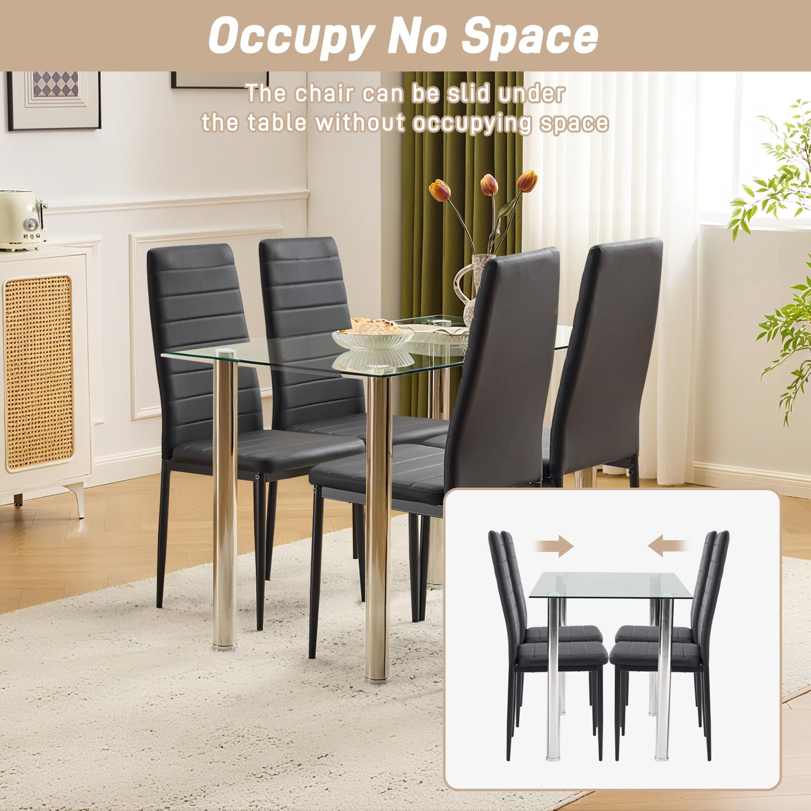 Karl home Dining Chair Set, for Dining Kitchen Living Room