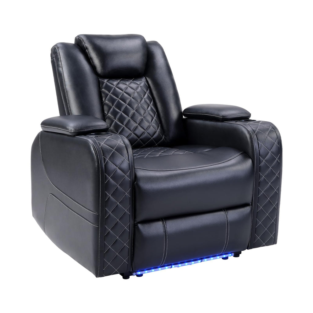 Power Recliner Chair with Adjustable Headrest and USB Ports