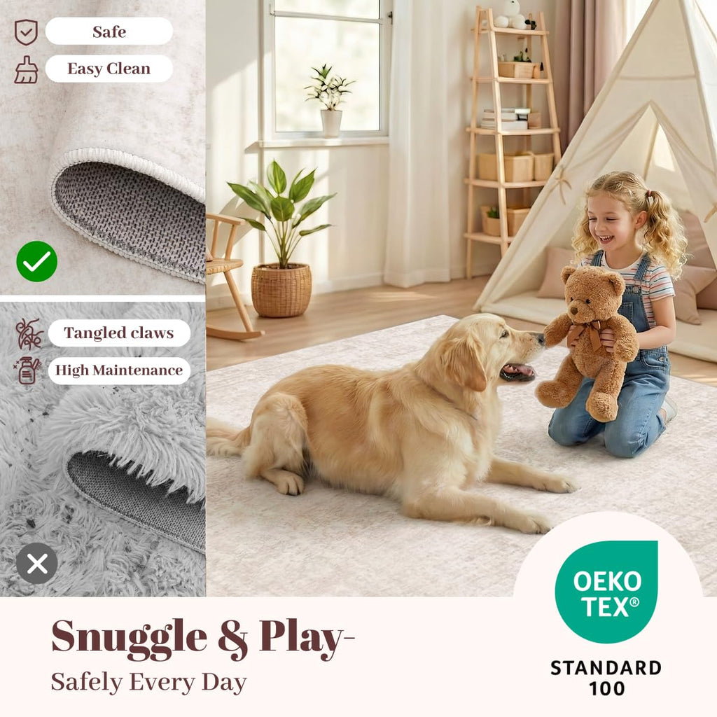Homemate Washable Area Rug for Home Decor