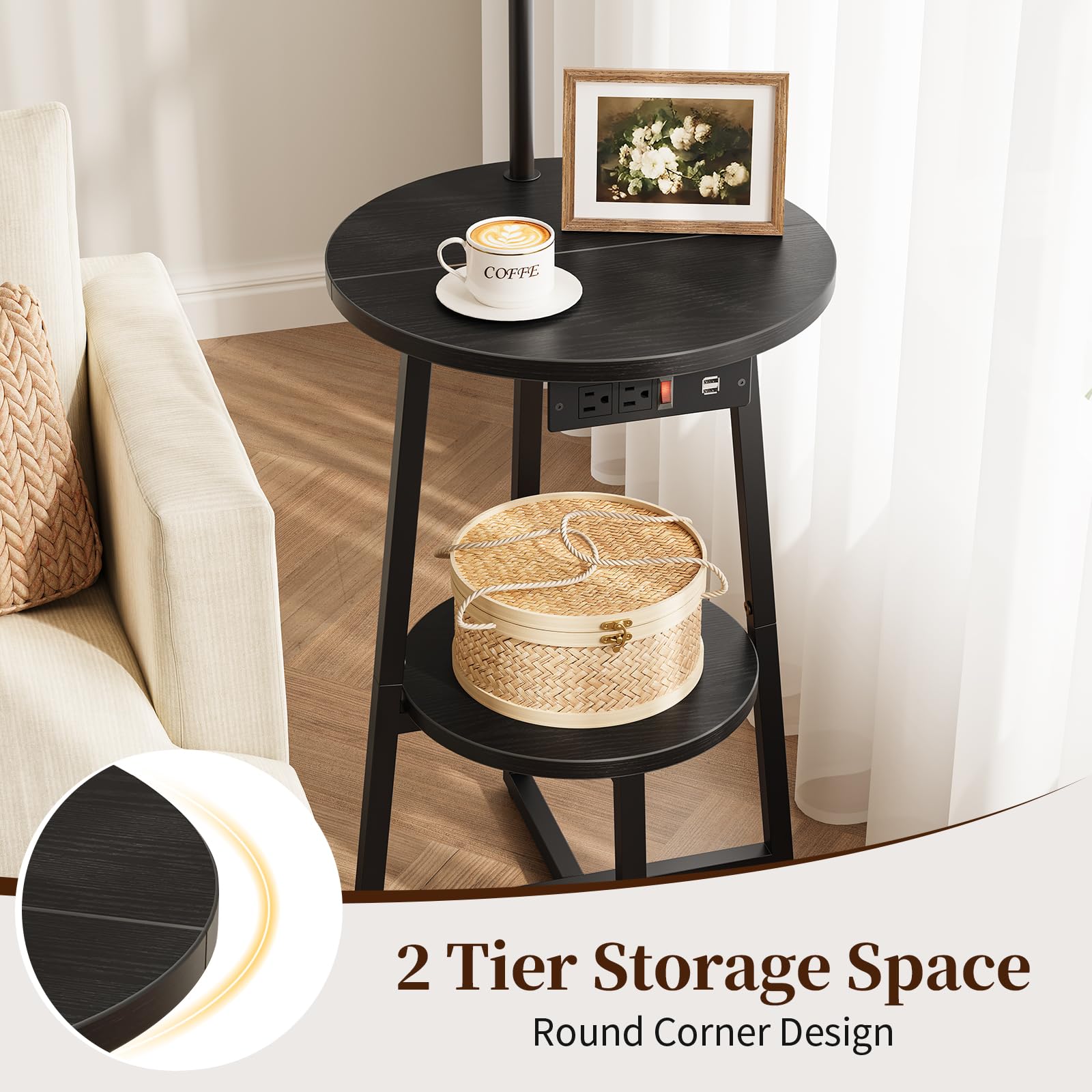 Yoobure Floor Lamp with Table