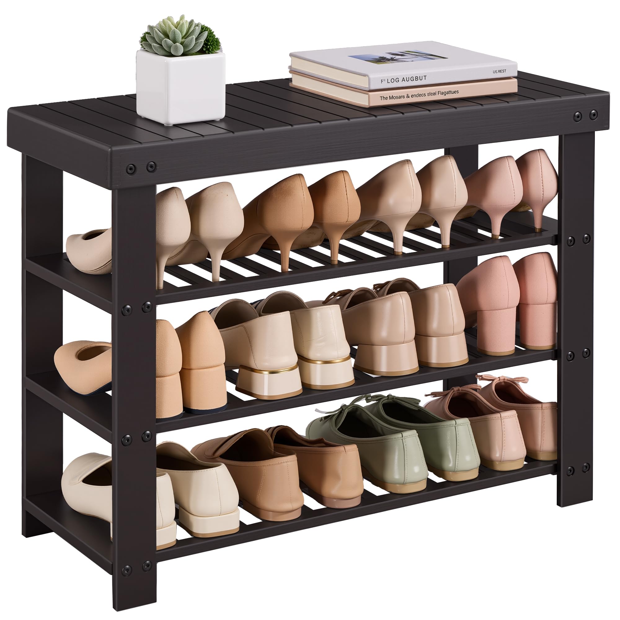 SONGMICS Shoe Rack Bench
