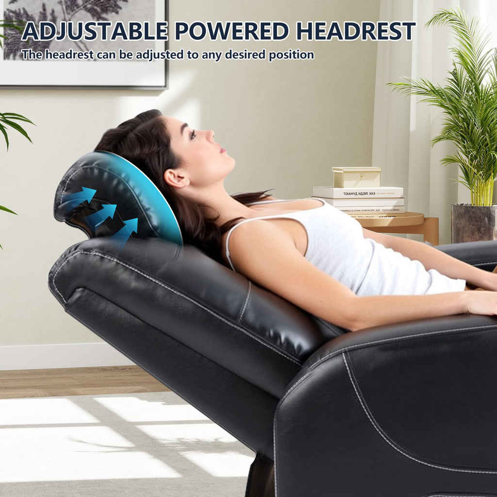 Power Recliner Chair with Adjustable Headrest and USB Ports