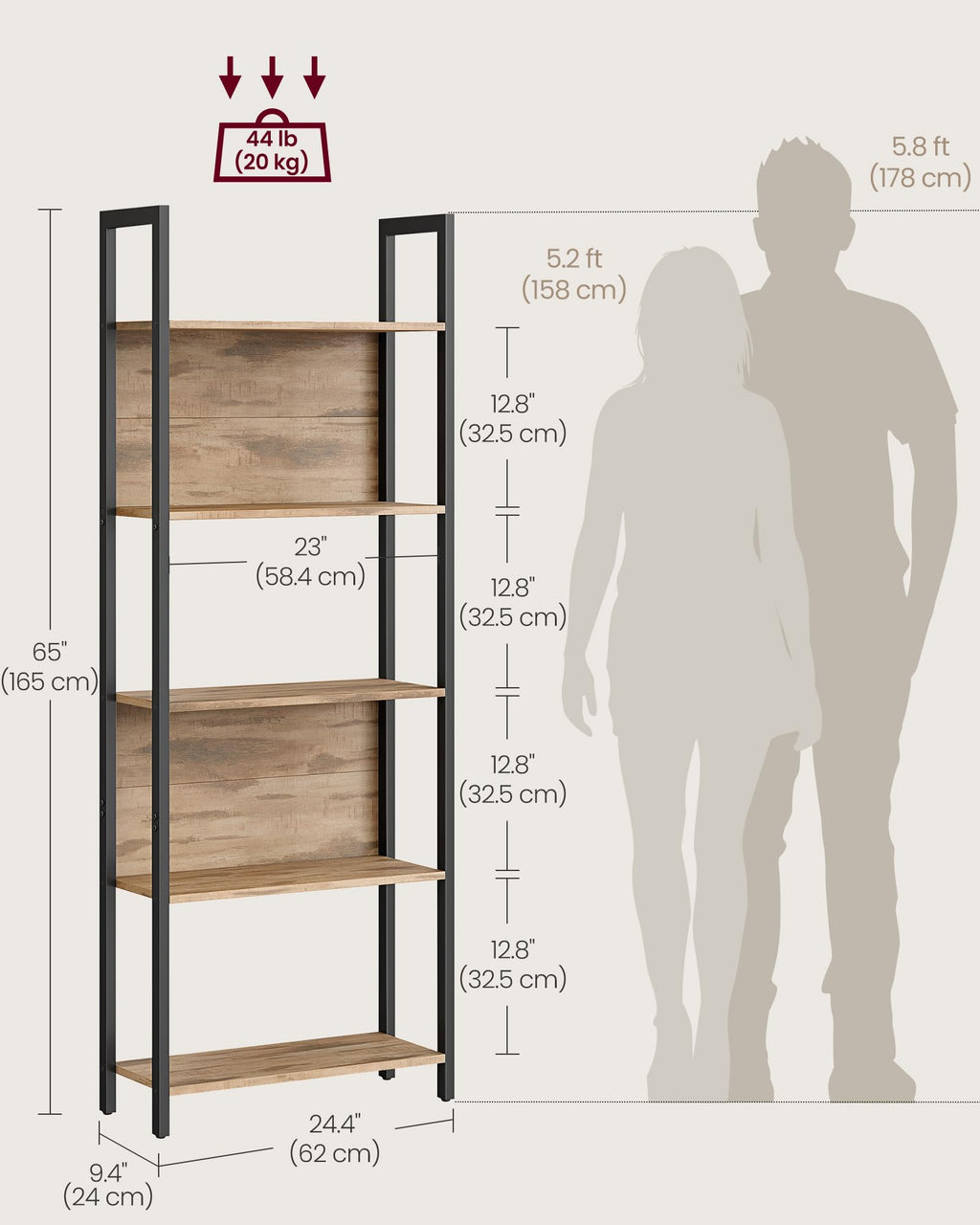 VASAGLE Bookshelf