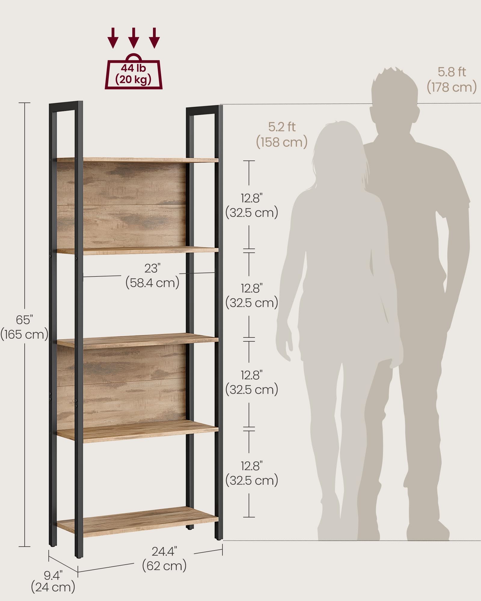 VASAGLE Bookshelf