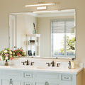 Frameless Beveled Wall Mirror with Horizontal and Vertical Mounting
