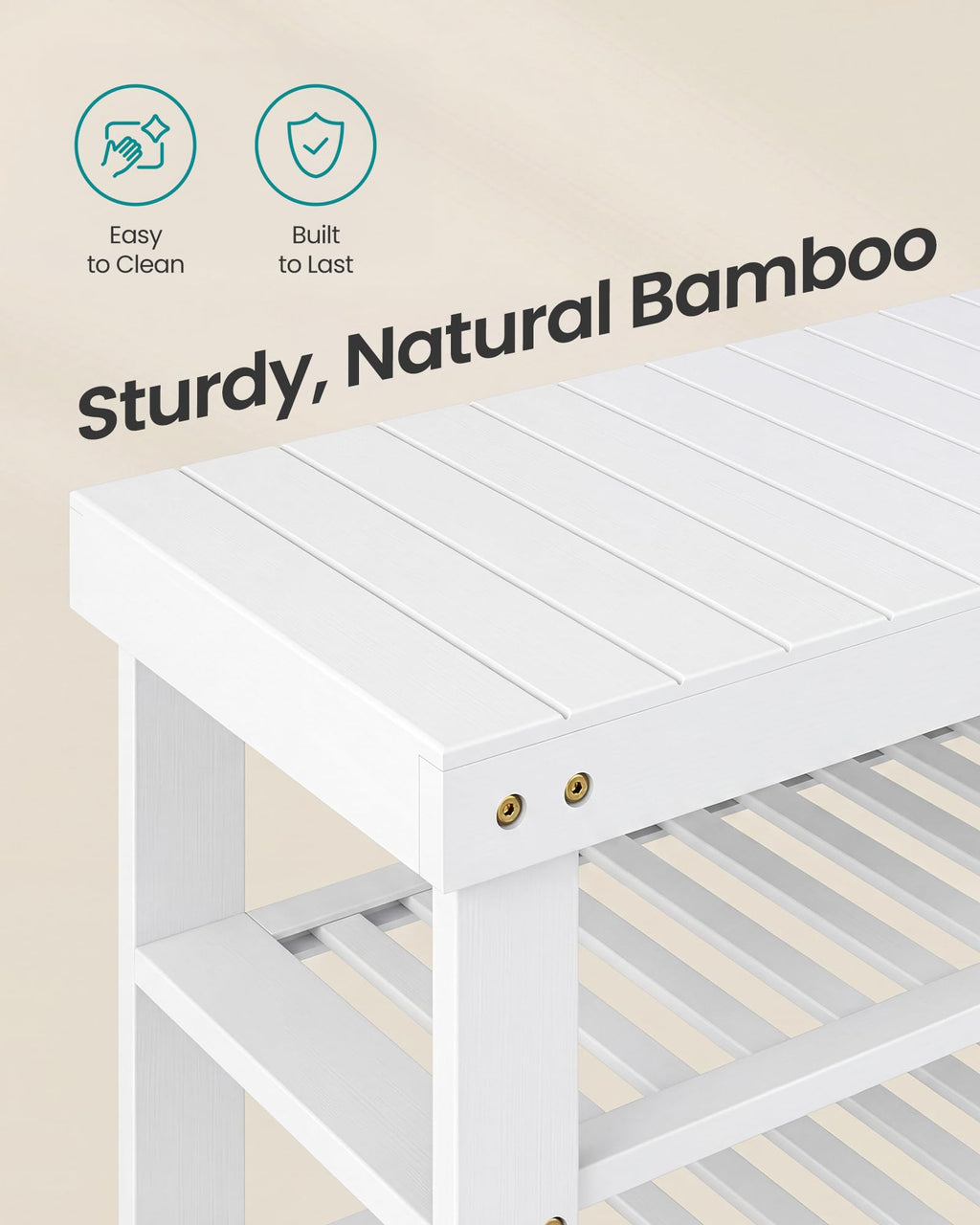 SONGMICS Shoe Rack Bench