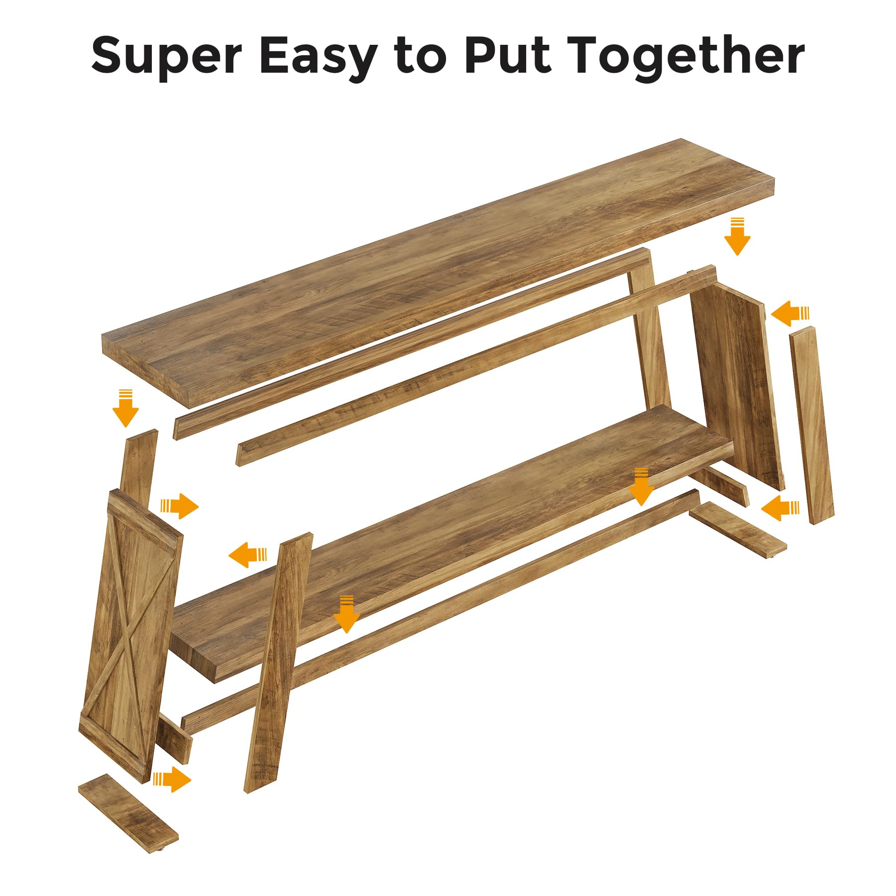 Condemo 70.9" Extra Long Entryway Table