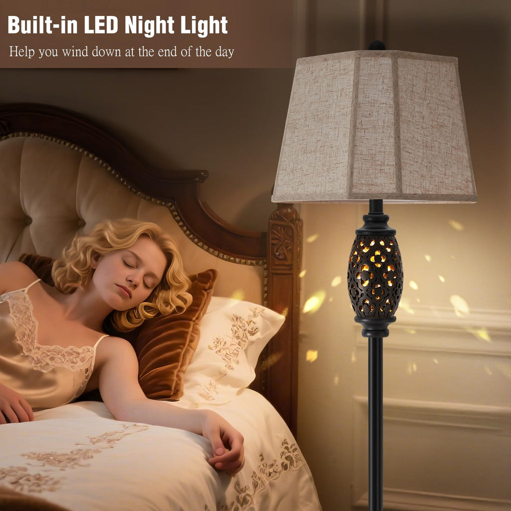 Luvkczc Rustic Floor Lamp