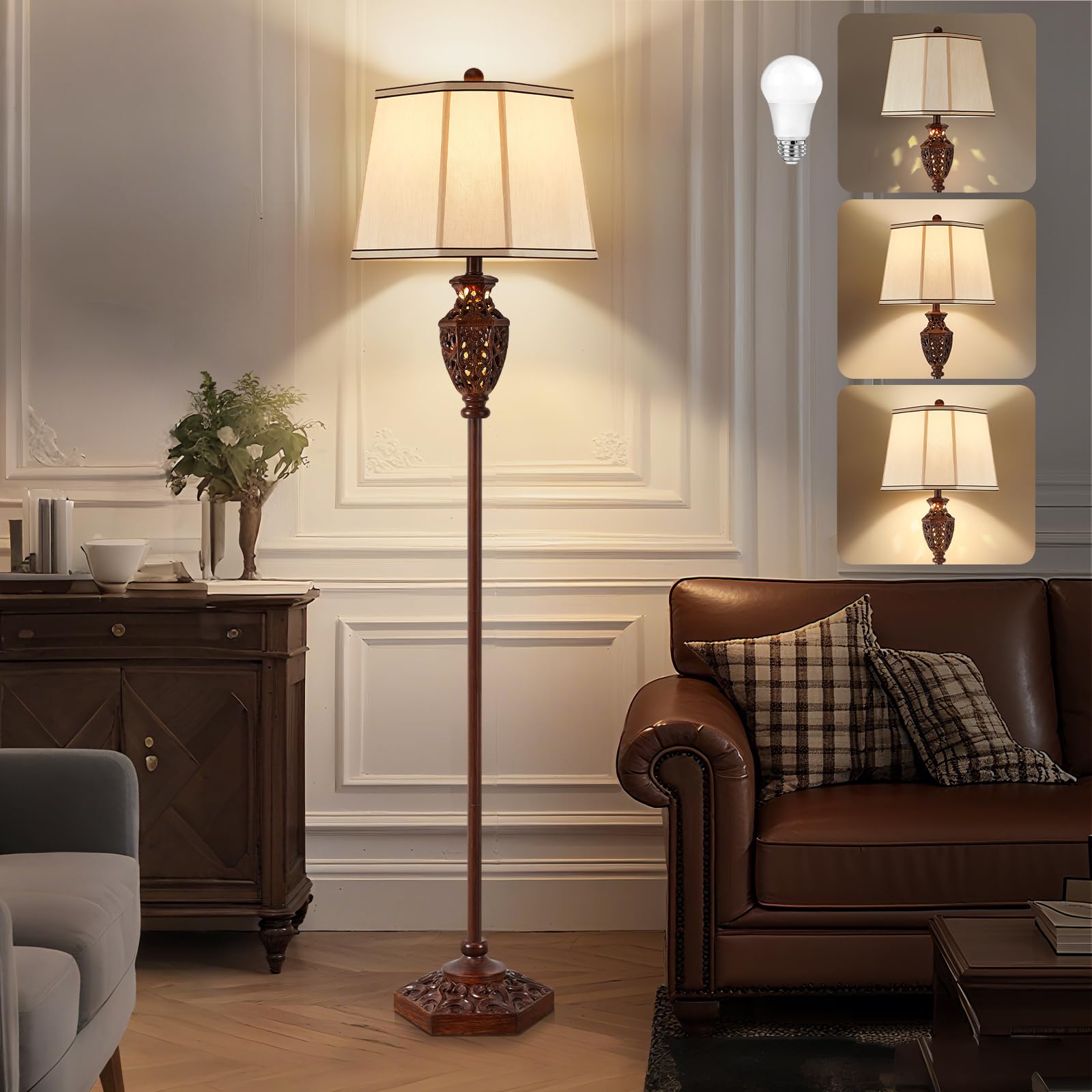 Luvkczc Rustic Floor Lamp