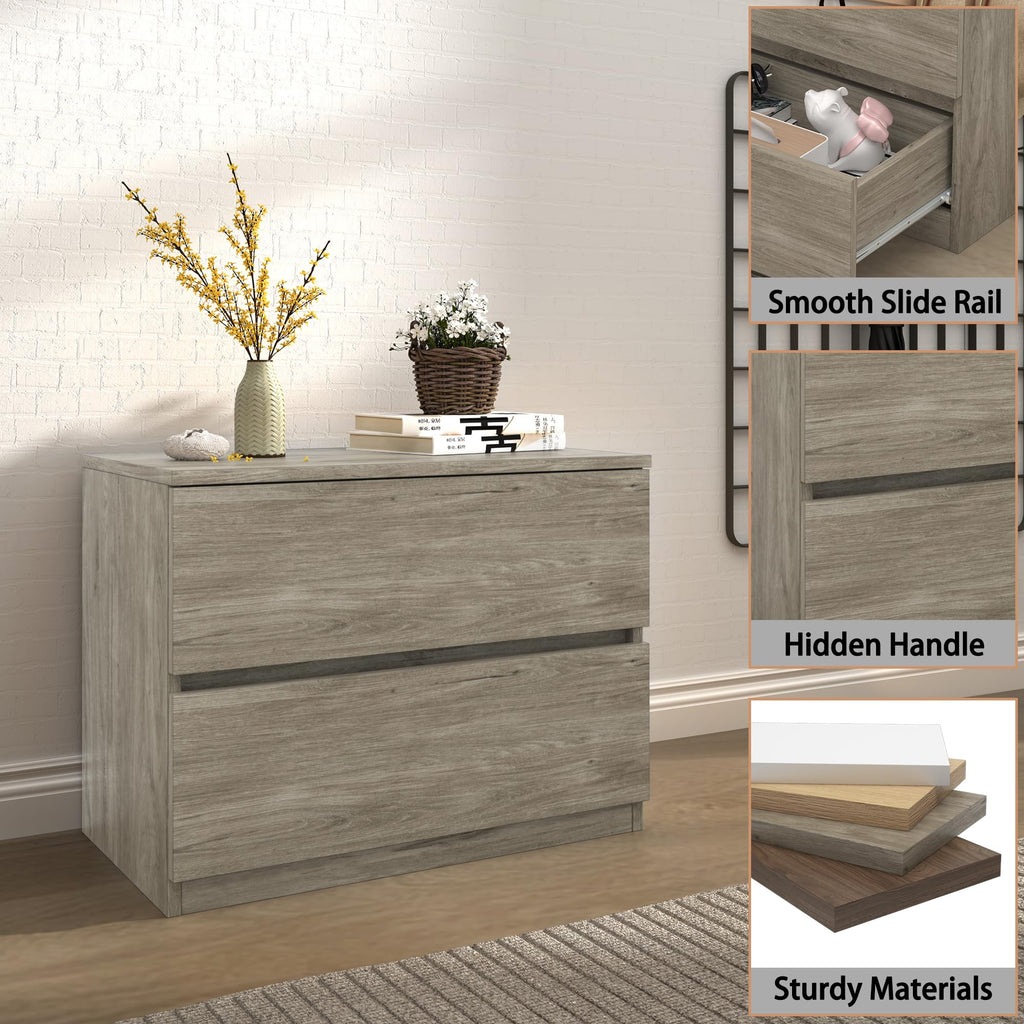 Wood Chest of Drawers with Storage for Bedroom and Closet