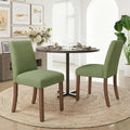 smartue Dining Chairs Sets, Parsons Chairs for Small Spaces, Light Beige