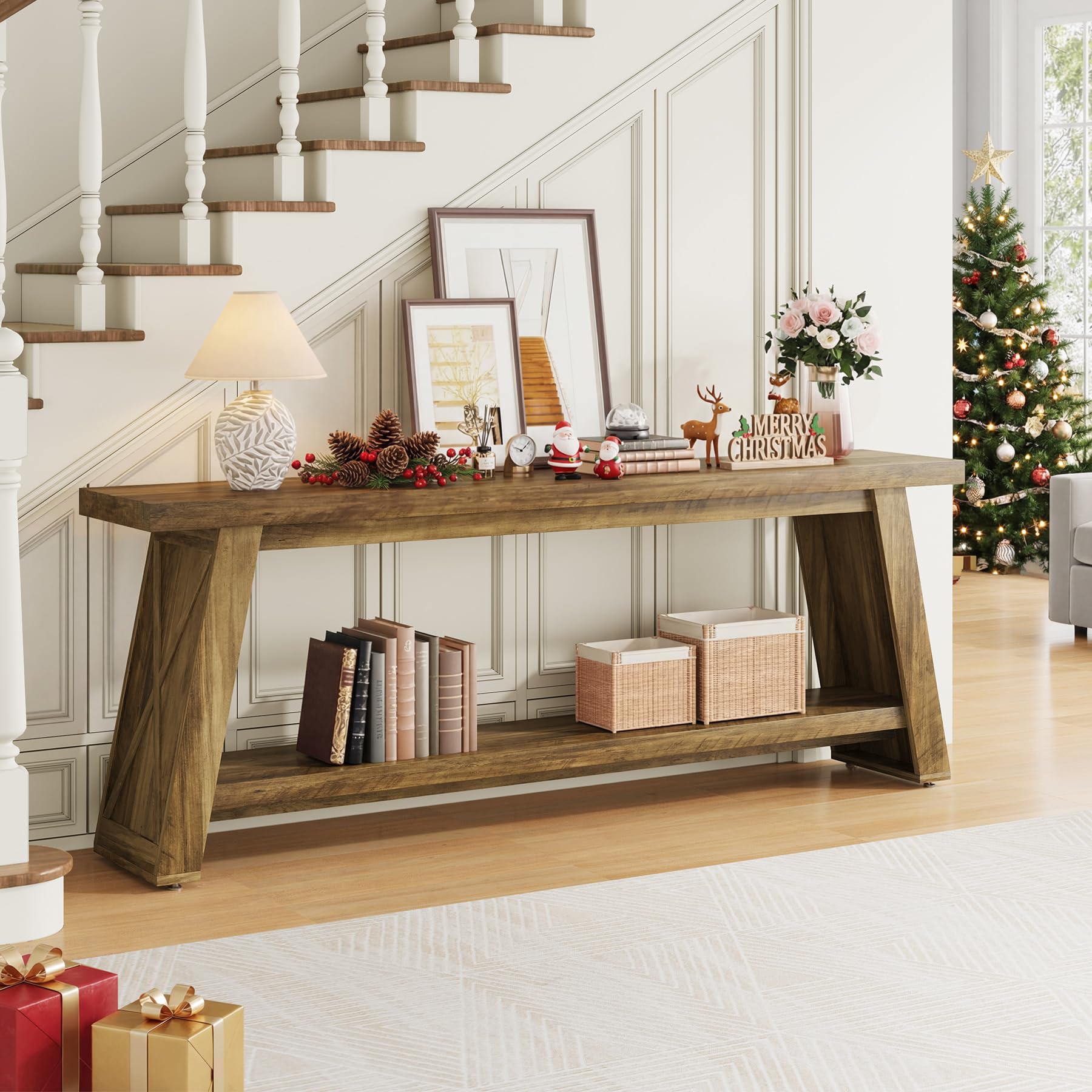 Condemo 70.9" Extra Long Entryway Table