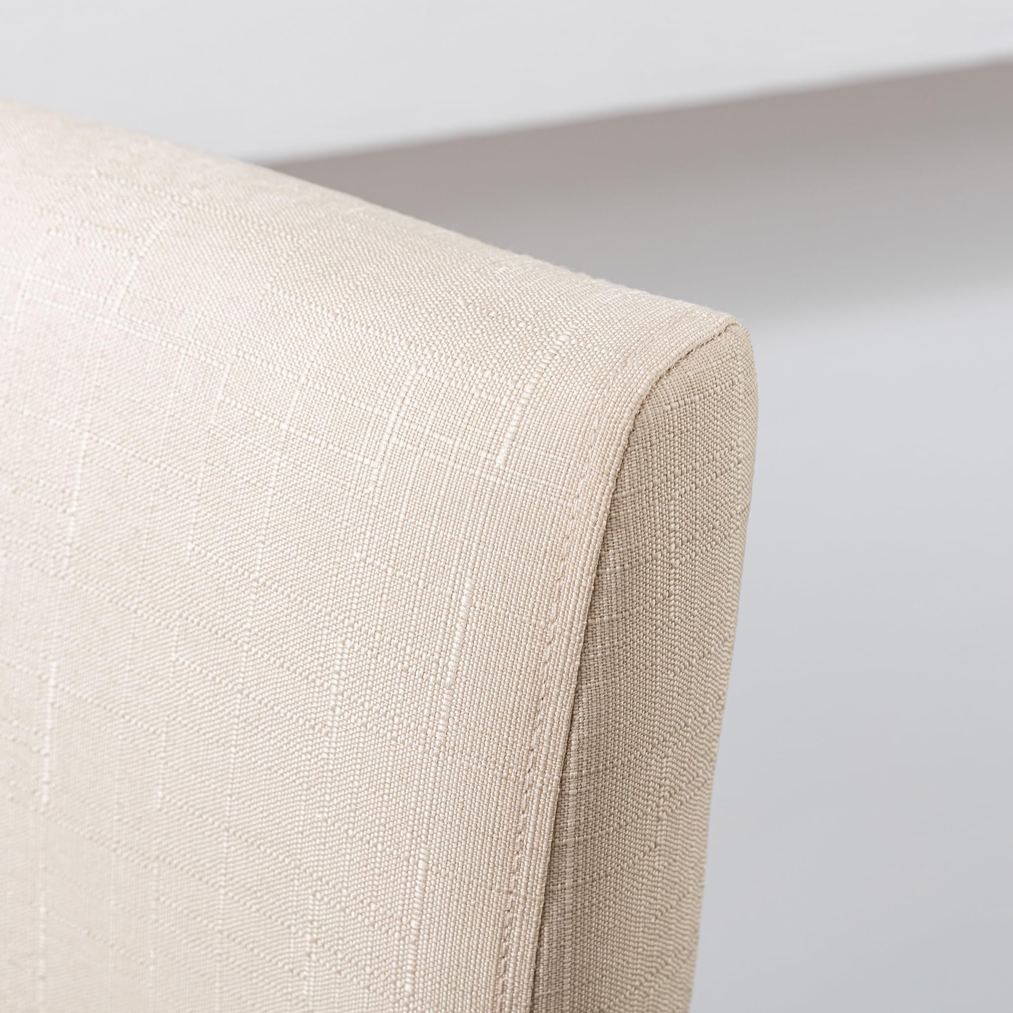 Modern Upholstered Counter Height Bar Stools with Wood Legs