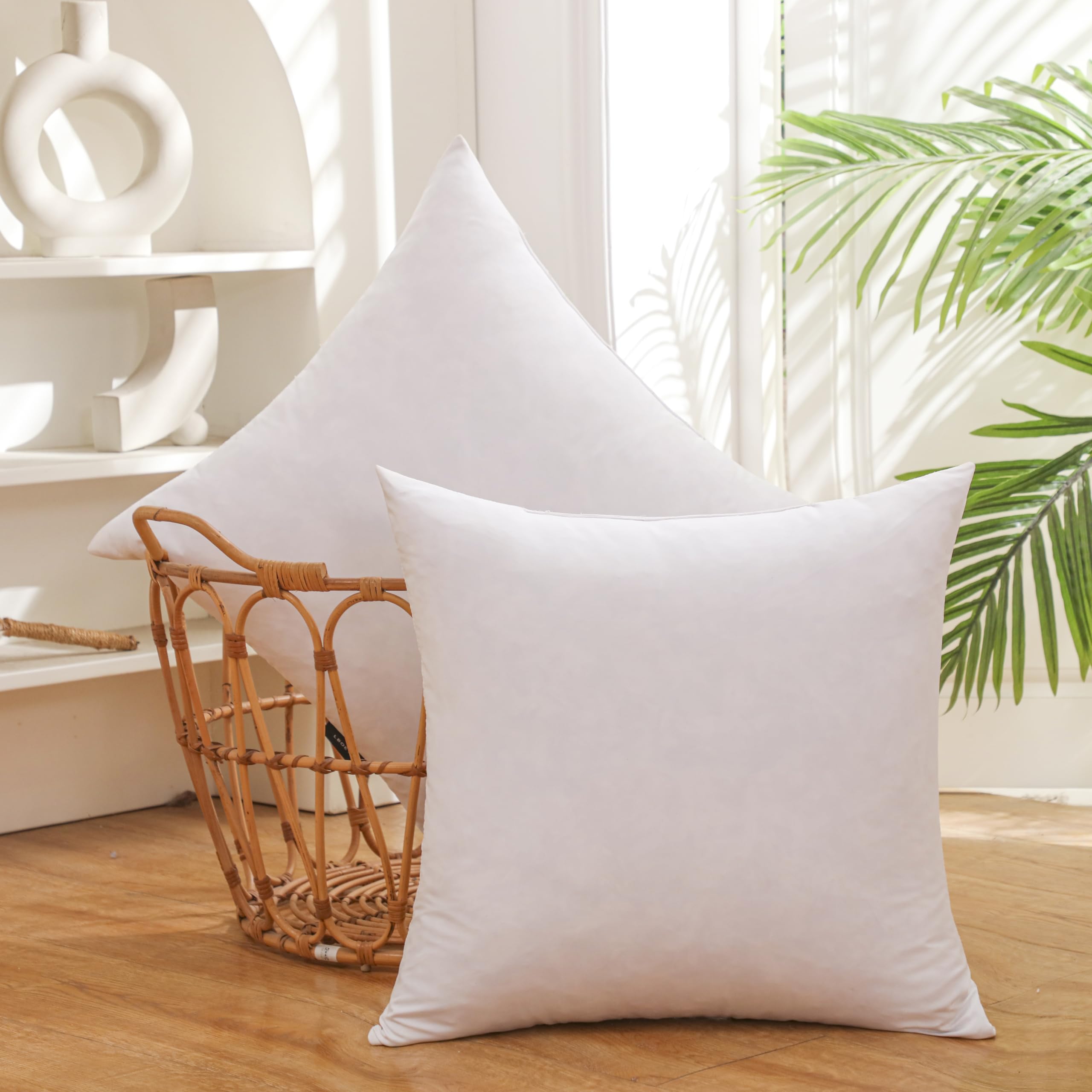 LBOEVDE Gold Feather Pillow Inserts