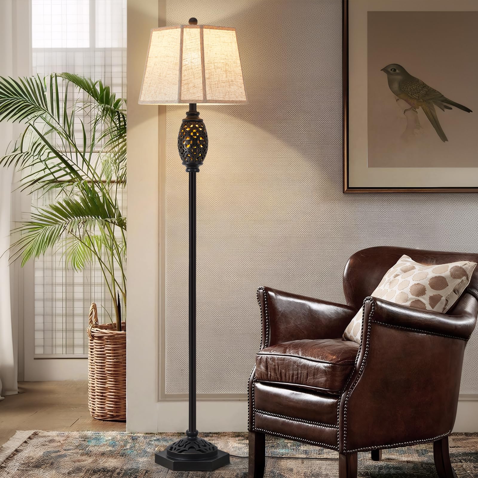 Luvkczc Rustic Floor Lamp