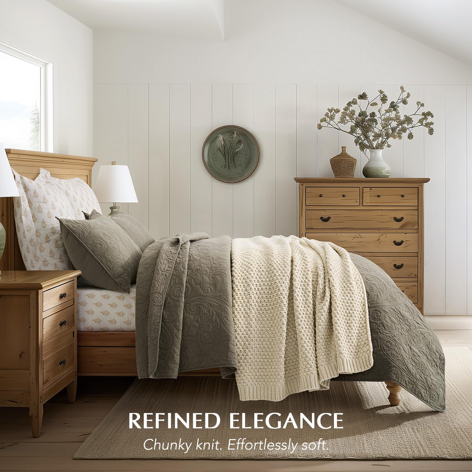 EVERGRACEHOME Chunky Chenille Throw Blankets