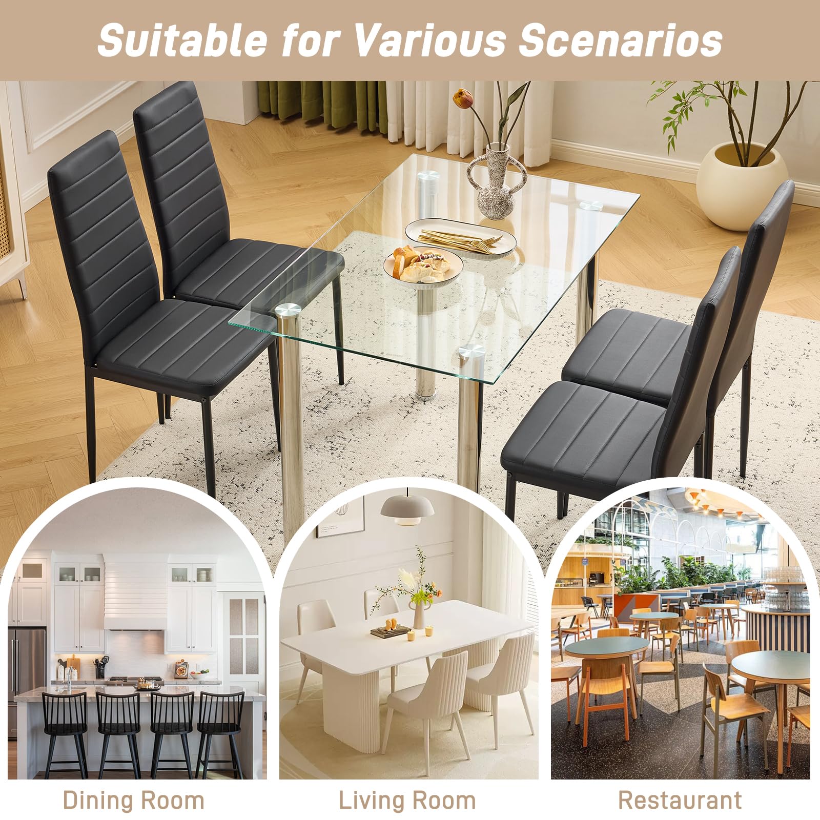 Karl home Dining Chair Set, for Dining Kitchen Living Room