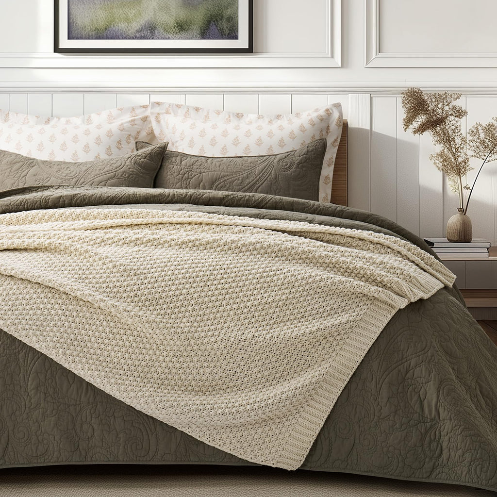 EVERGRACEHOME Chunky Chenille Throw Blankets