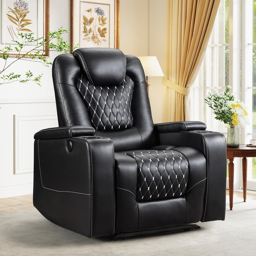 Power Recliner Chair with USB Ports and Cup Holders